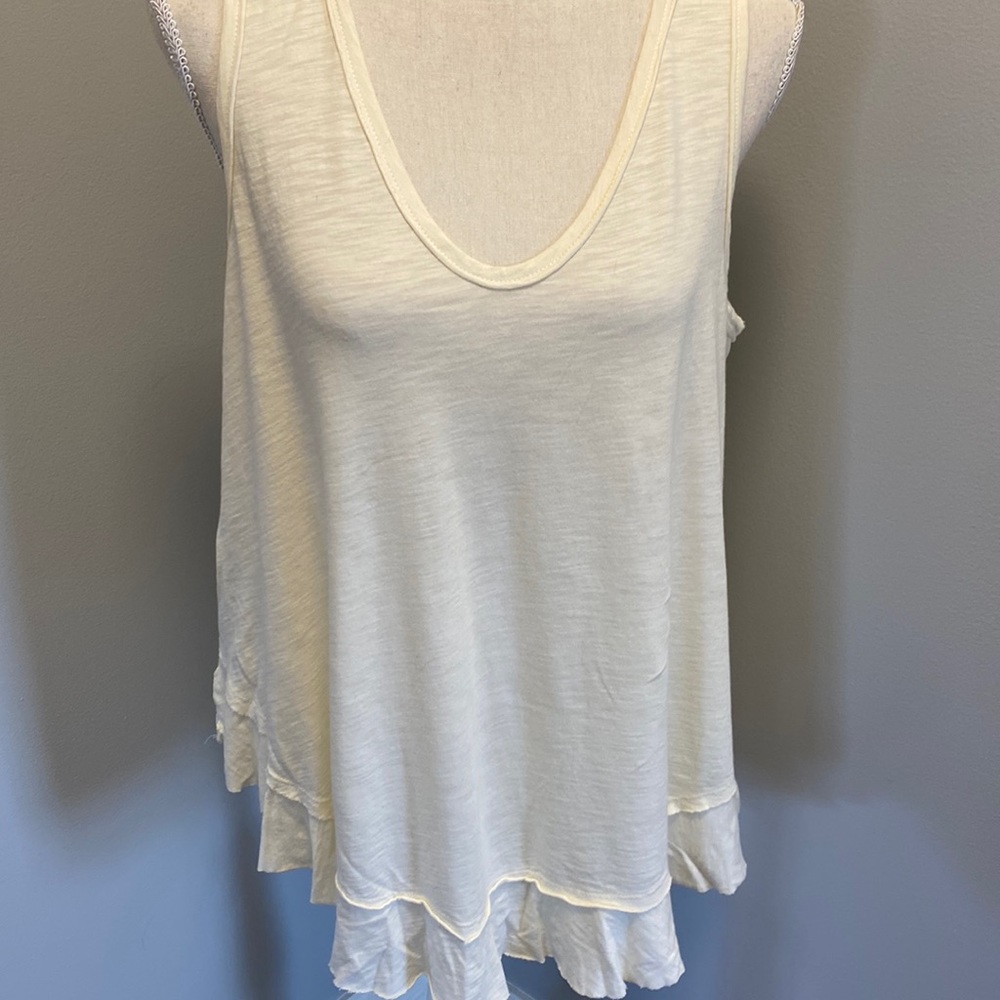 Anthropology Tank NWT, Cream Color Size M